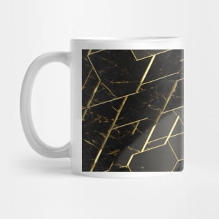 Seamless Black & Gold Texture Patterns VII Mug